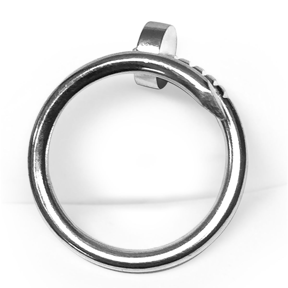 Platinum Swirl Nail Ring 2.30 mm width