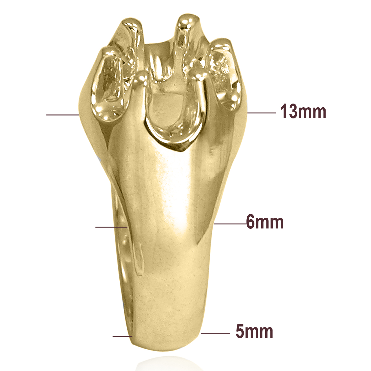 Men's 14k Gold Six-Prong Setting Ring