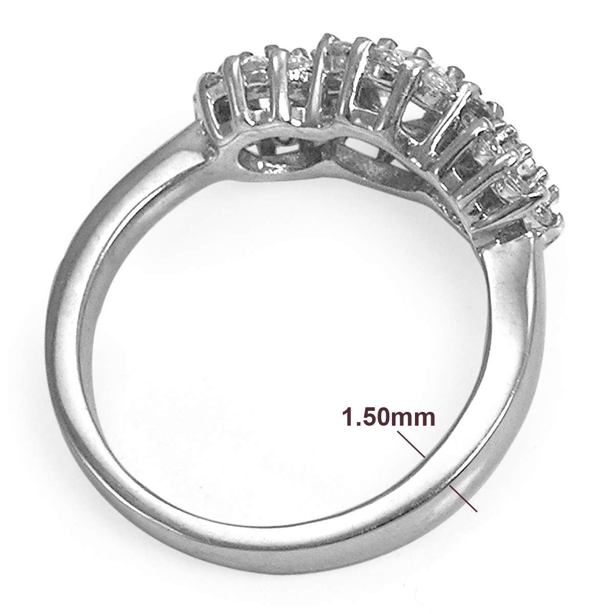 14k Gold Diamond Anniversary Ring