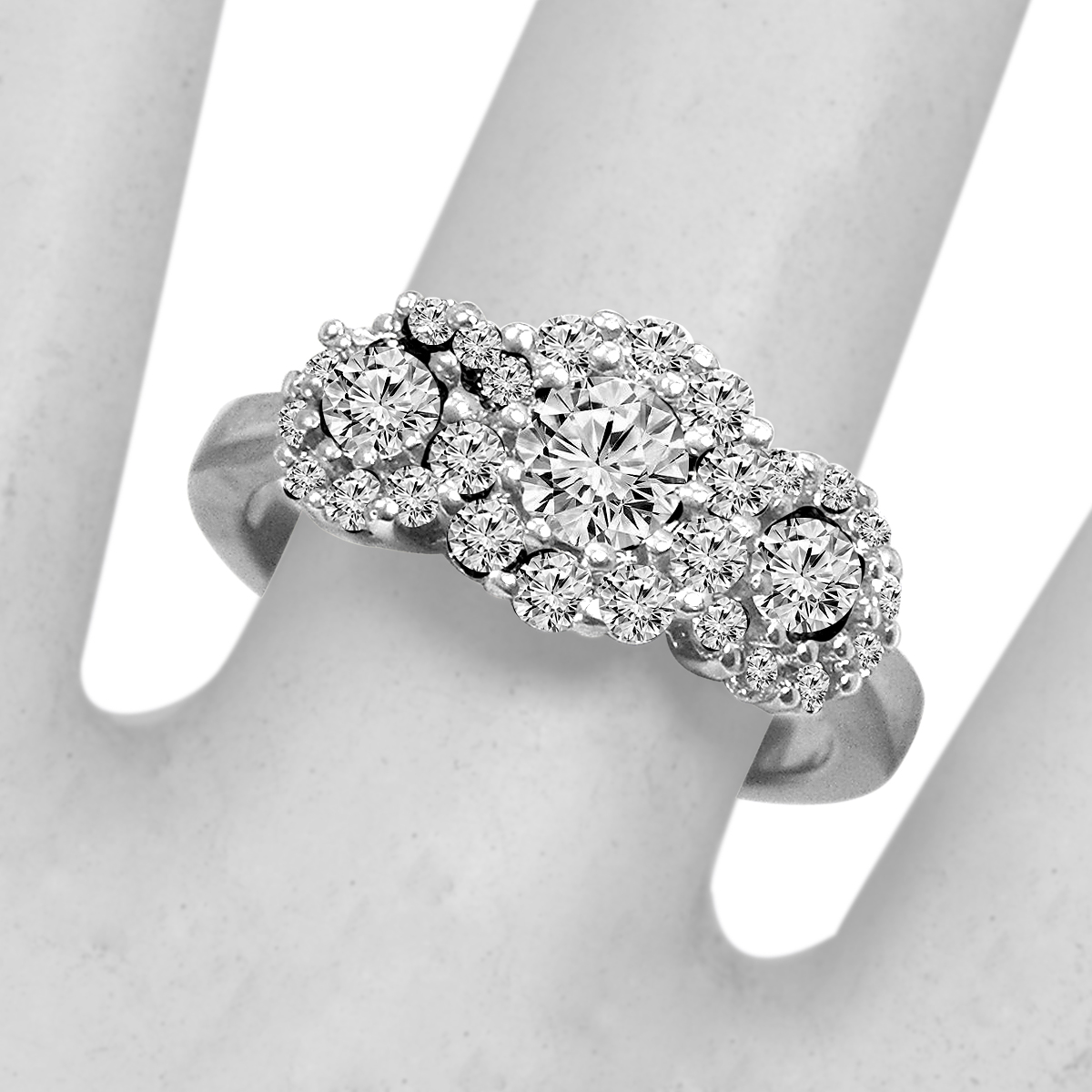 14k Gold Diamond Anniversary Ring