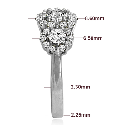 18k Gold Diamond Anniversary Ring