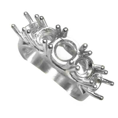 Platinum Five Stone Band Setting Ring
