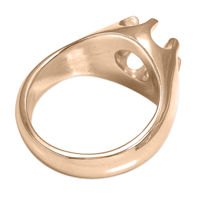 Men's 14k Gold Six-Prong Setting Ring
