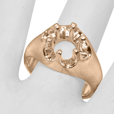 Men's 14k Gold Six-Prong Setting Ring