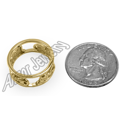 14k Gold Siamese Cat Ring
