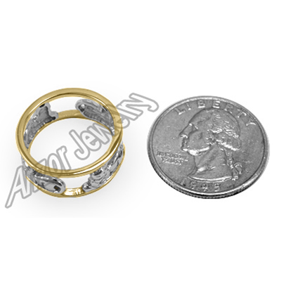 14k Gold Siamese Cat Ring for lady