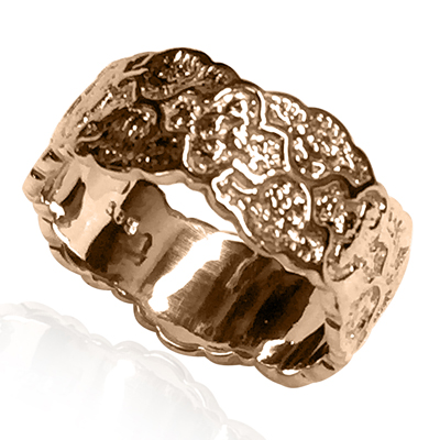 14K Solid Gold Design Wedding Band