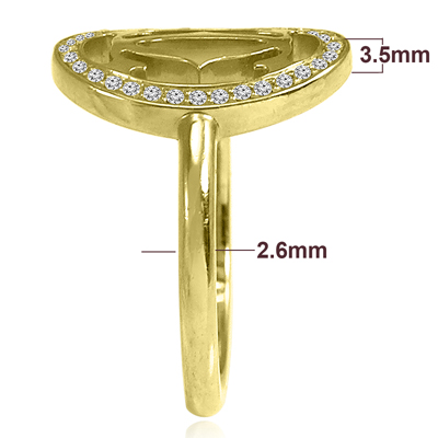 14K Gold Handmade Design Diamond Ring