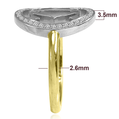 14K Gold Handmade Design Diamond Ring