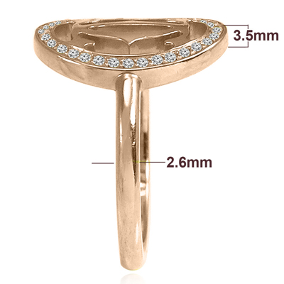 14K Gold Handmade Design Diamond Ring