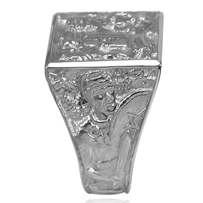 The Ten Commandments Men's Ring  in Silver