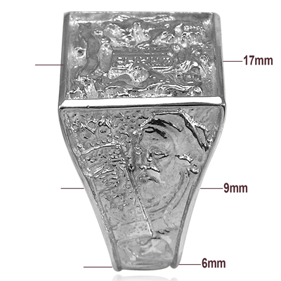 The Ten Commandments Men's Ring  in 14k Gold