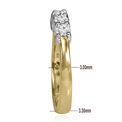 14k Gold Wedding Band Genuine Diamond Ring