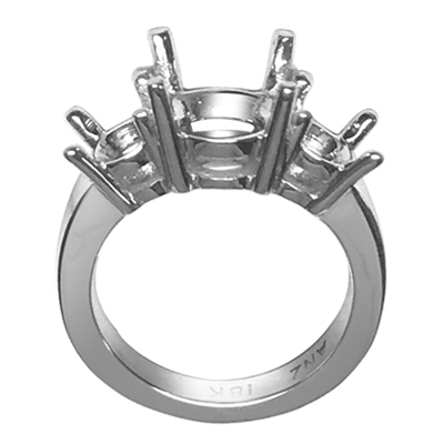 Platinum Engegament Ring setting Mount