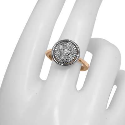 Russian Style Diamond Tarelka Ring 585 Tarelka
