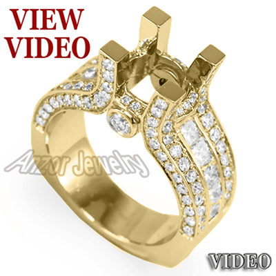Diamond Engagement Ring Setting in 18k