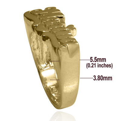 14k Gold Lady Name Marina Ring