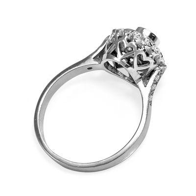 14k Gold Genuine Diamond Russian Style ring