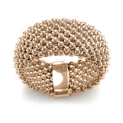 14k Gold Flexible Mesh Ring