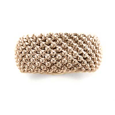14k Gold Flexible Mesh Ring