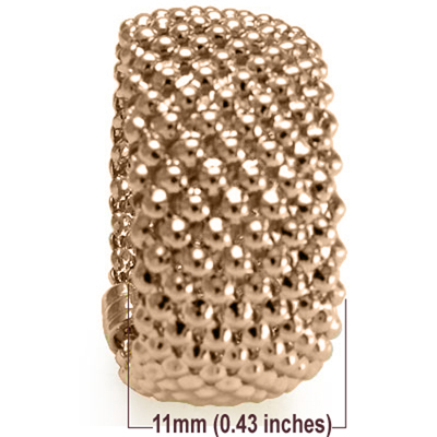 Woman's 14k Gold Flexible Mesh Ring