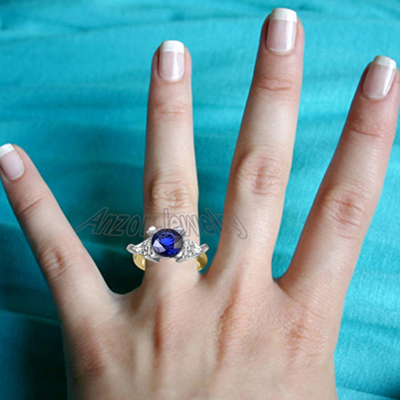 14k Yellow and White Gold Ring Setting