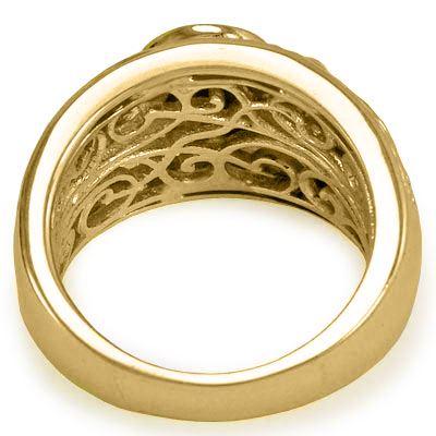 14k Sapphire and Ruby Men's Ring