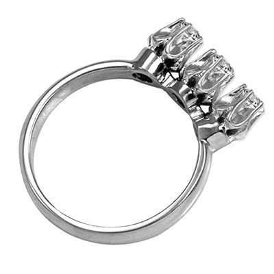 Genuine Diamond Russian style Ring 14k Gold 585