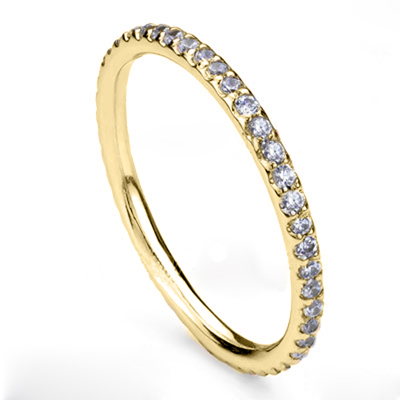 14k Gold Wedding Band Genuine Diamond Ring