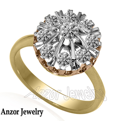 14k Lab Grown Diamond Engagement Ring Russian