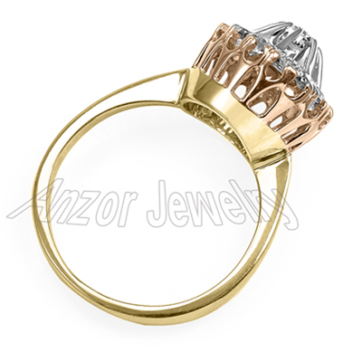 14k Lab Grown Diamond Engagement Ring Russian