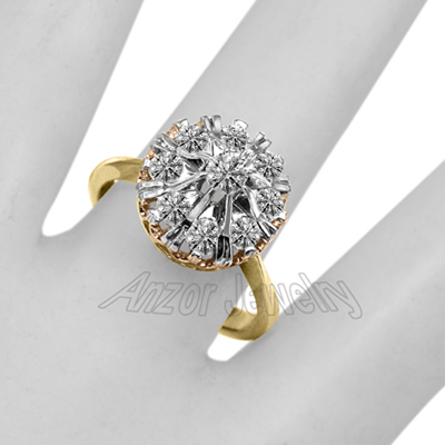 14k Lab Grown Diamond Engagement Ring Russian