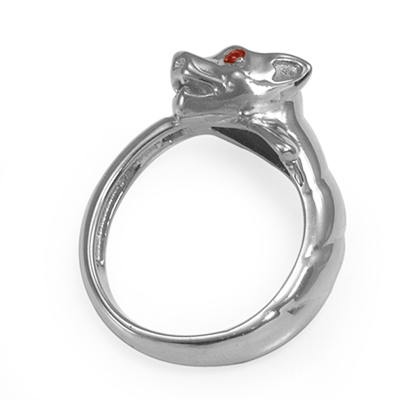 14k Solid Gold Cat Head Burma Ruby Ring
