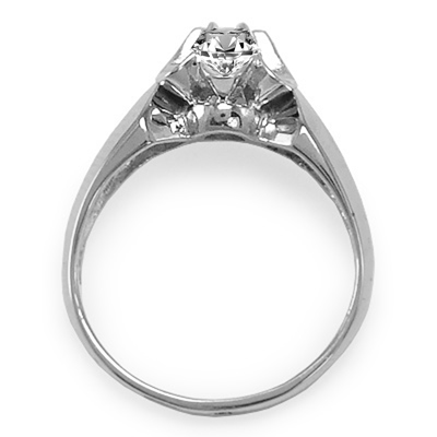 14k Gold Lab Grown Diamond Tulpan Ring