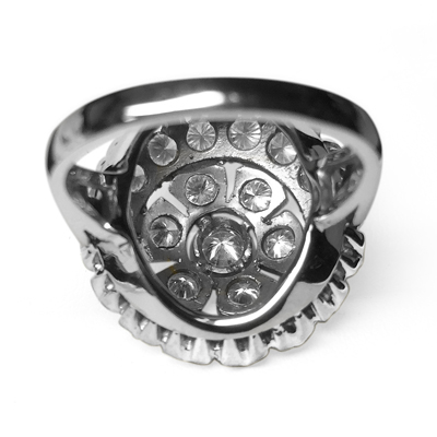 14k Gold Genuine Diamond Russian style Ring
