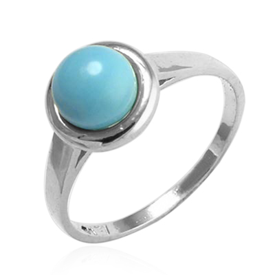 10k Gold Genuine Turquoise Ring