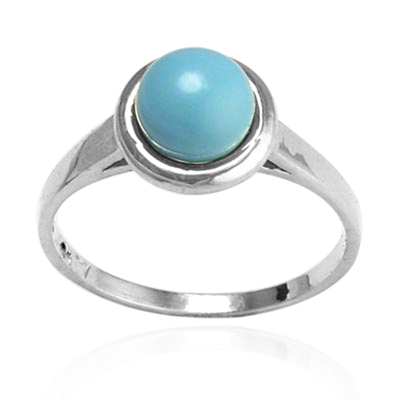 10k Gold Genuine Turquoise Ring