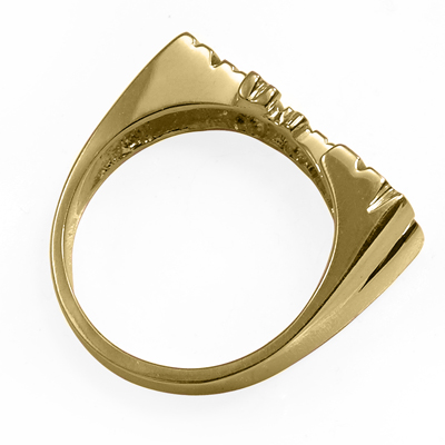 14k solid yellow Gold Lady's Name Marina Ring