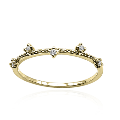 14k Gold Genuine Diamond Band F VS1