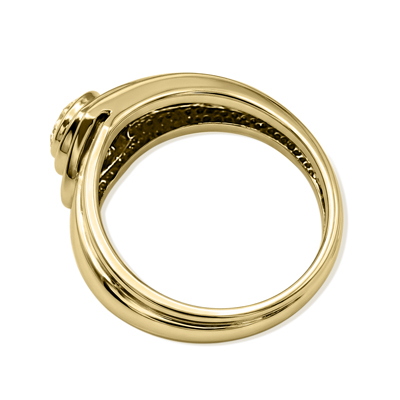 Men's Created Alexandrite Ring in 14K Gold
