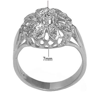 14k White Gold Lab Grown Diamond Ring
