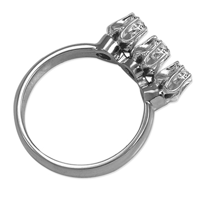 10k Gold Lab Grown Diamond Russian Style Ring
