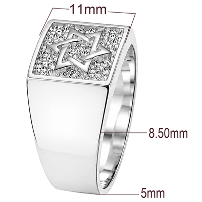 Star of David Men's Ring in 14k Gold