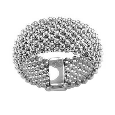 Silver 925 Flexible Mesh Ring