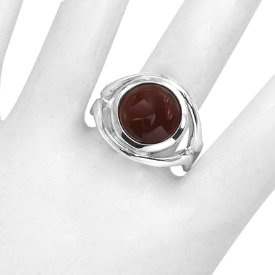 Genuine Carnelian Ring 14k Solid Gold