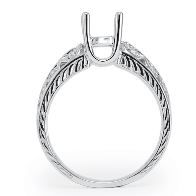 18k White Gold Diamond Ring Setting