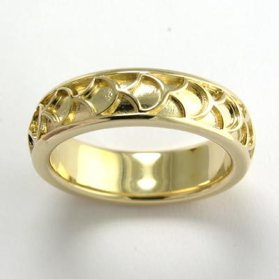 14k Gold Celtic Wedding Band