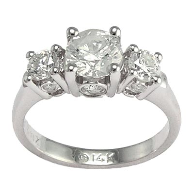 Diamond Engagement Ring Ring 14k Gold  1.71cwt.