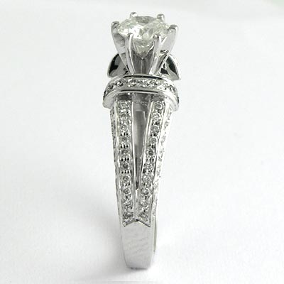 14K White Gold Diamond engegement Ring
