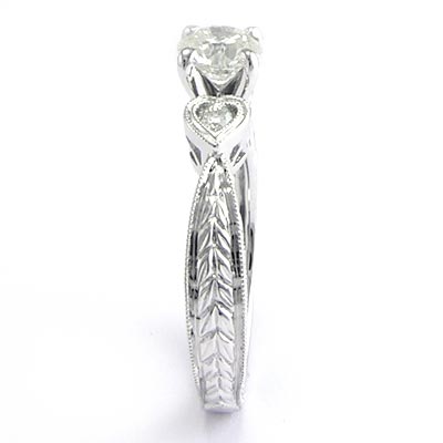 18k Gold Diamond Engagement Ring .78 cwt.